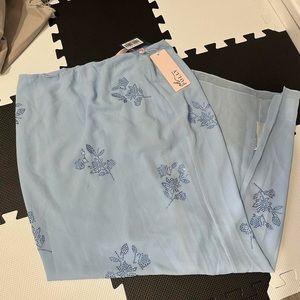 Oh Polly size 6 Amarantha Long Sleeve Tie Top & Cezanne Low Rise Maxi Skirt